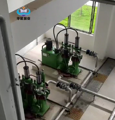 市政污水處理使用柱塞泥漿泵現(xiàn)場(chǎng)視頻